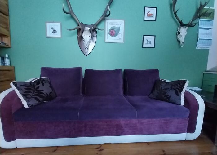 Grajewo ogłoszenia: Sprzedam kanapę w dobrym stanie, rozkładana, pojemnik na...