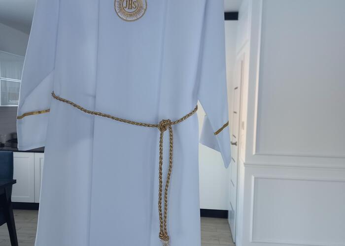 Grajewo ogłoszenia: Witam, sprzedam w stanie idealnym albę chlopieca szytą na miarę....