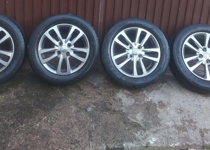 Grajewo ogłoszenia: Felgi aluminiowe Toyota Yaris, opony letnie  Dunlop rozmiar 175/65...